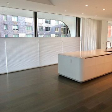 West Chelsea Residence- Hunter Douglas Duette Shades and Side Panels
