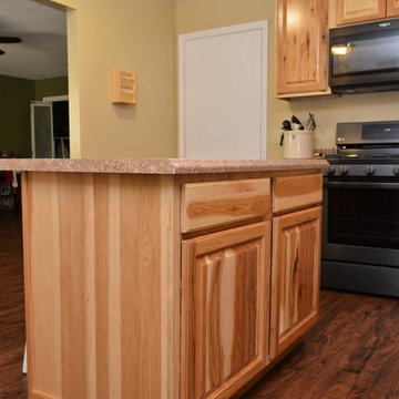 West Lafayette, IN. Haas Signature Collection. Natural Rustic Hickory Kitchen