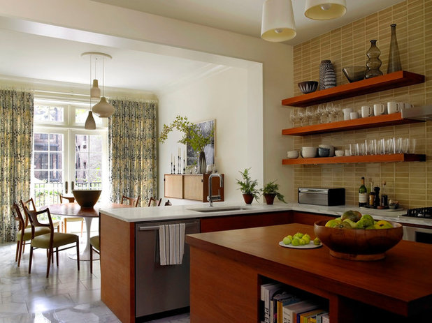 Transitional Kitchen by Amy Lau Design