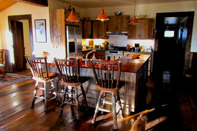 Mountain style kitchen photo in Other