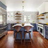 Kitchen of the Week: Blue, Brass and Built-Ins