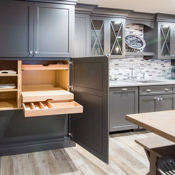Wet Bar Kitchen in West Chester Basement