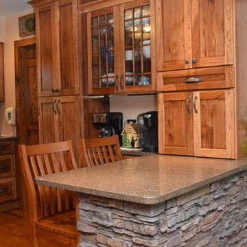 Wheatfield, IN. Haas Cabinetry Hickory Kitchen