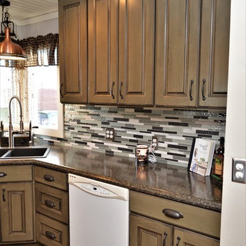 Wheatfield, IN. Haas Signature Collection. Rustic Farmhouse Kitchen