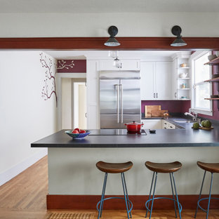 Burgundy Walls Kitchen Ideas Houzz