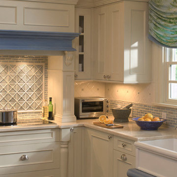 White and Blue Kitchen