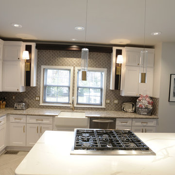 White & Brass Kitchen Remodel