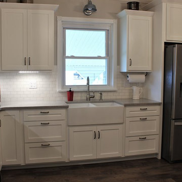 White and Gray Shaker Kitchen