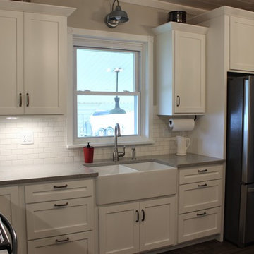 White and Gray Shaker Kitchen