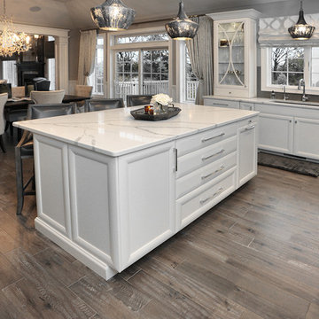 White and Grey Designer Kitchen