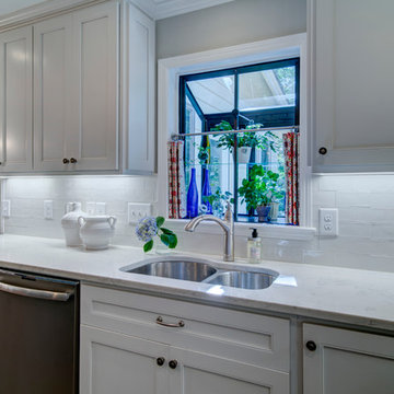 White & Grey Kitchen Remodel