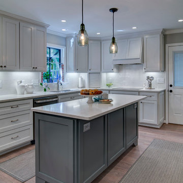 White & Grey Kitchen Remodel