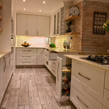 White & Neutral Shaker Style Kitchen