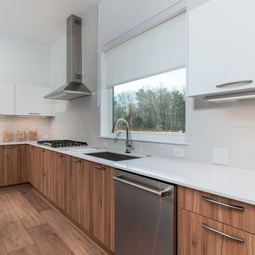 White & Stainless Kitchen in Charlotte's First Solar Community