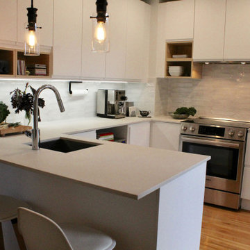 White & Wood Kitchen