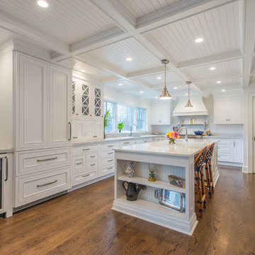 White Cape Cod Kitchen and Office in Boonton