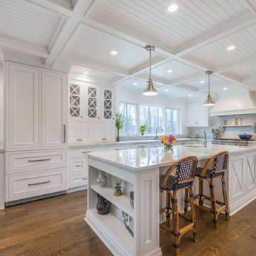 White Cape Cod Kitchen and Office in Boonton