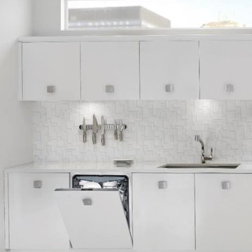 White Compact Kitchen
