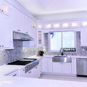 White Contemporary Kitchen