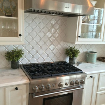 White Danby Marble Kitchen Countertop