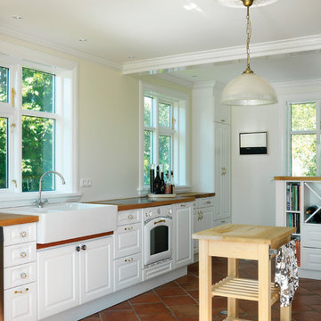 White furniture in Icelandic family house