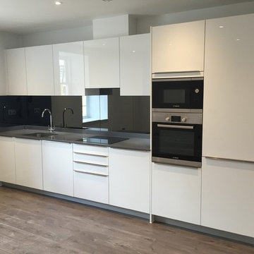 White Gloss Kitchens for Block of Appartments