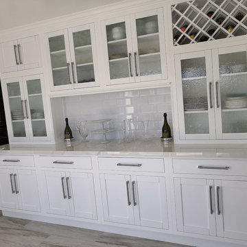 white inset door kitchen