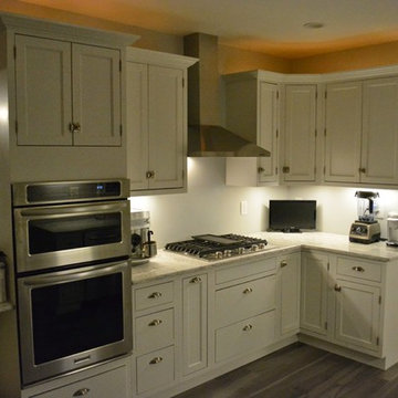 White Inset Kitchen Cabinetry