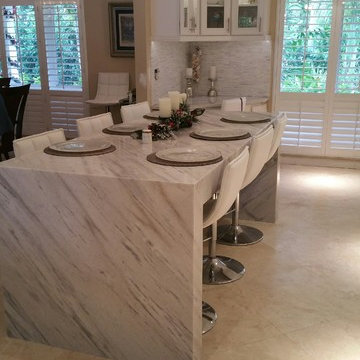 White Kitchen Custom Table