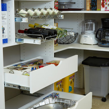 White Kitchen Pantry Storage System