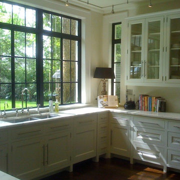 White Kitchen Steel  Window