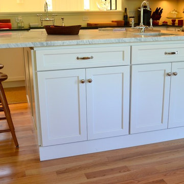White Kitchen with a Soapstone Countertop