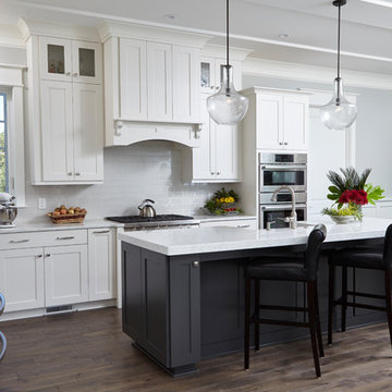 White Kitchen with Black Island, Wilmington NC