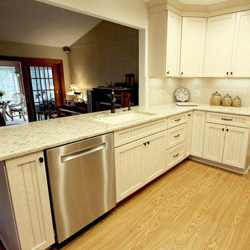 White Kitchen with Cambria Quartz Countertop ~ Brooklyn Hts, OH