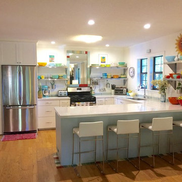 White Kitchen with Color!