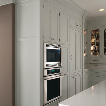 White Kitchen with Large Crown Moulding