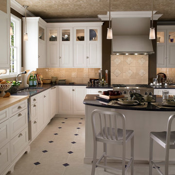White Kitchens with Custom Cabinets