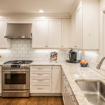 White L-Shaped Kitchen Upgrade