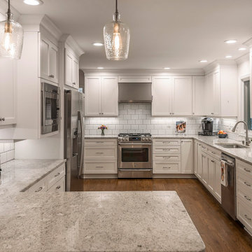 White L-Shaped Kitchen Upgrade