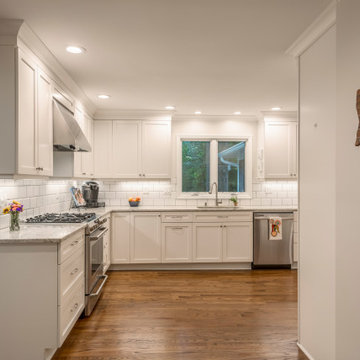 White L-Shaped Kitchen Upgrade