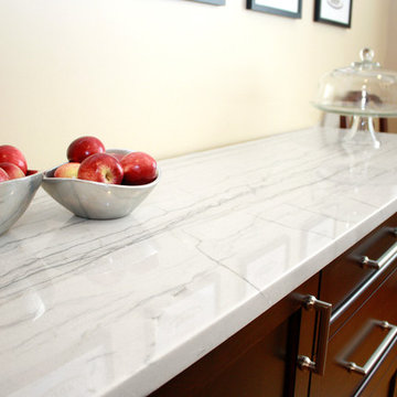 White Macaubas Quartzite Kitchen