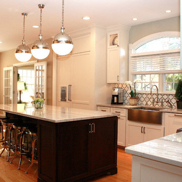 White Macaubas Quartzite Kitchen