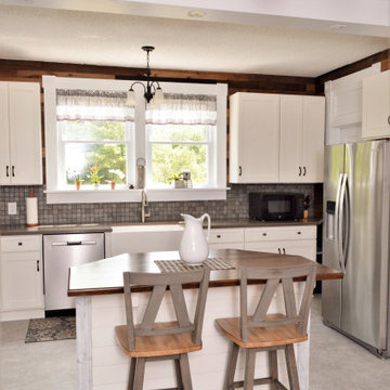 White Maple Farmhouse Kitchen. Haas Signature Collection