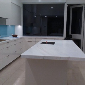 White Marble, Modern Kitchen