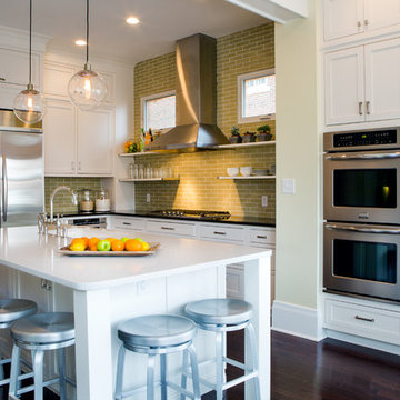 White Modern Kitchen Renovation St. Louis, MO