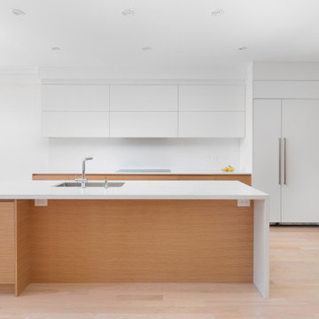 White oak kitchen cabinets