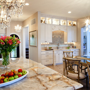 White Ornate Traditional Kitchen Renovation St. Louis, MO