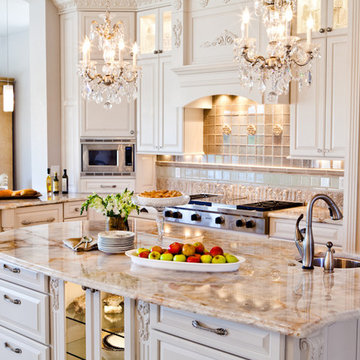 White Ornate Traditional Kitchen Renovation St. Louis, MO