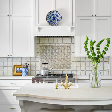 White Painted Cabinets in an Alamo Heights Kitchen Remodel