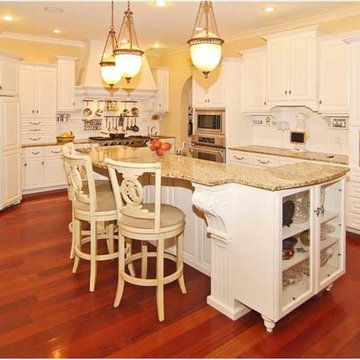 White Painted French Country Kitchen